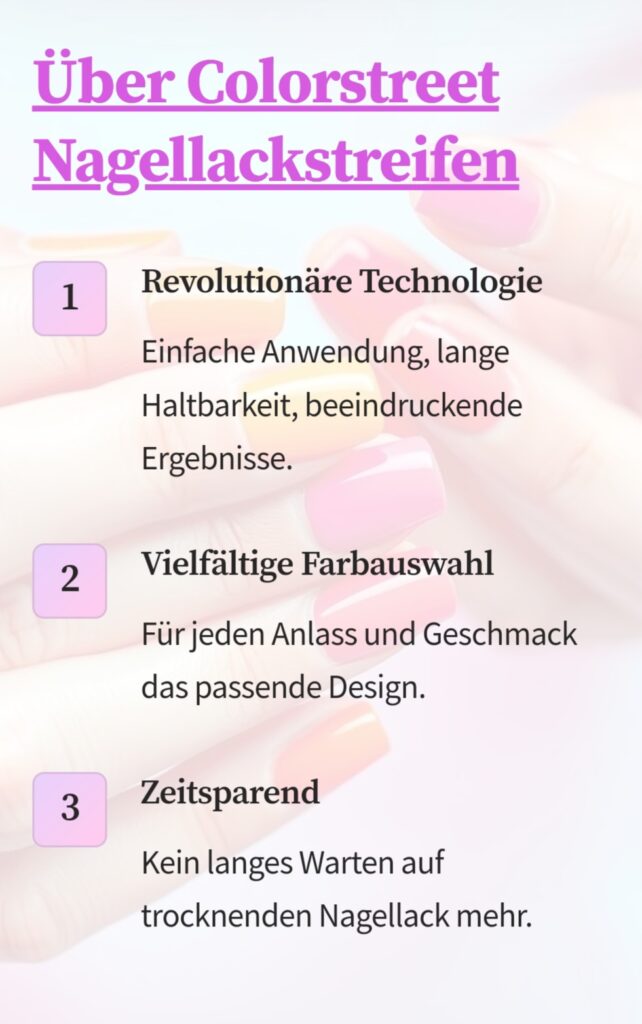 Colorstreet Technologie